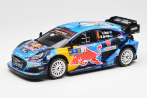 Ford Puma Rally1 #8 O. Tanak / M. Jarveoja 3rd Rally Central Europe 2023 IXO 1:18 18RMC187 Métal