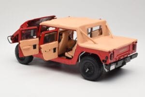 Hummer H1 Soft Top Rouge Exoto 1:18 01805 Métal — image 5 sur 8
