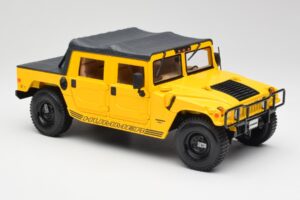 Hummer H1 Soft Top Jaune Maisto 1:18 56041 Métal — image 6 sur 8