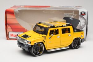 Hummer H2 SUT Concept Jaune Maisto 1:18 31067 Métal — image 8 sur 8