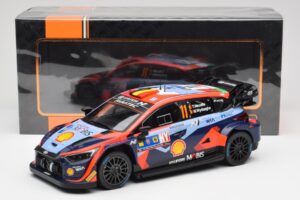 Hyundai i20 N Rally1 WRC #11 T. Neuville / M. Wydaeghe Central European Rally Winner 2023 IXO 1:18 18RMC193 Métal — image 6 sur 6