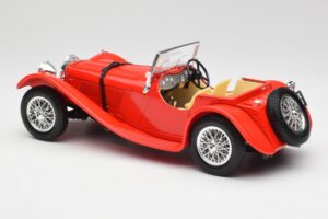Jaguar SS 100 Rouge Bburago 1:18 3006-M1 Métal — image 7 sur 8