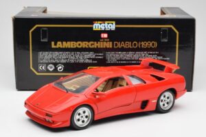 Lamborghini Diablo Rouge Bburago 1:18 3028-M1 Métal — image 8 sur 8
