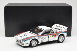 Lancia 037 Martini #1 W. Rohrl / C. Geistdorfer Winner Rally Monte Carlo 1983 Version de Nuit Kyosho 1:18 08306A Métal — image 8 sur 8