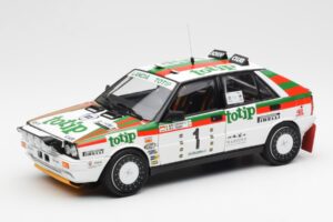Lancia Delta HF 4WD #1 D. Cerrato Totip Rally Targa Florio 1987 Kyosho 1:18 08960C Métal