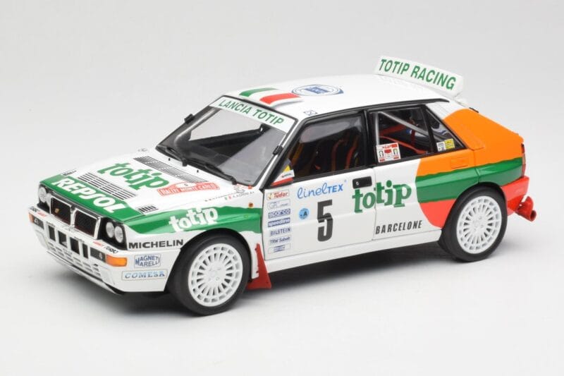 Lancia Delta HF Integrale Evo II Totip #5 A. Aghini / S. Farnocchia Rally Monte Carlo 1993 Kyosho 1:18 08348F Métal