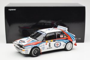 Lancia Delta HF Integrale Evo Martini #4 D. Auriol / B. Occelli Winner Rally Monte Carlo 1992 Kyosho 1:18 08348A Métal — image 8 sur 8