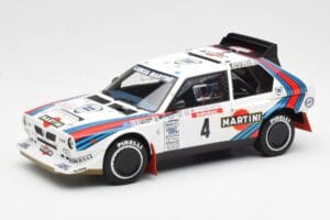 Lancia Delta S4 Martini #4 H. Toivonen / S. Cresto Rally Tour de Corse 1986 AUTOart 1:18 88620 Métal
