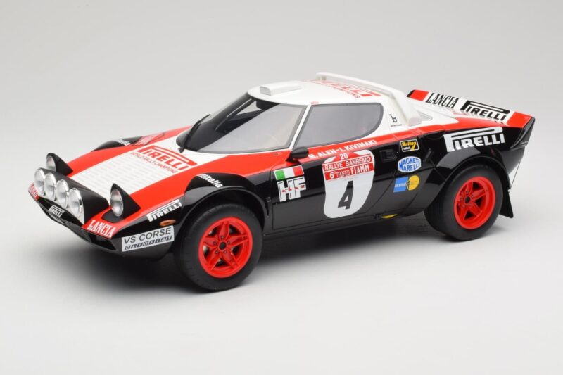 Lancia Stratos HF Gr.4 Noir #0 M. Alen / I. Kivimäki Rally San Remo 1978 Otto 1:12 G088 Résine