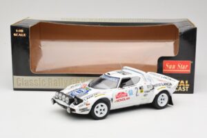 Lancia Stratos HF #2 Jolly Club A. Fassina / M. Mannini Rally Sanremo 1979 Sun Star 1:18 4510 Métal — image 6 sur 6