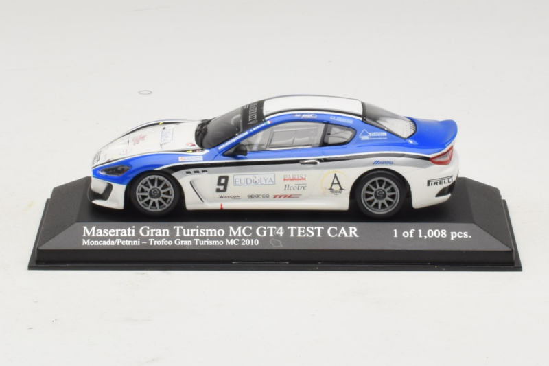 Maserati GranTurismo MC GT4 #9 Moncada / Petrini Maserati MC 2010 Minichamps 1:43 400101209 Métal