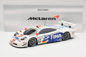 McLaren F1 GTR BMW Motorsport #42 J. Lehto / S. Soper / N. Piquet 24 Hours of Le Mans 1997 Minichamps 1:18 530133742 Métal — image 8 sur 8