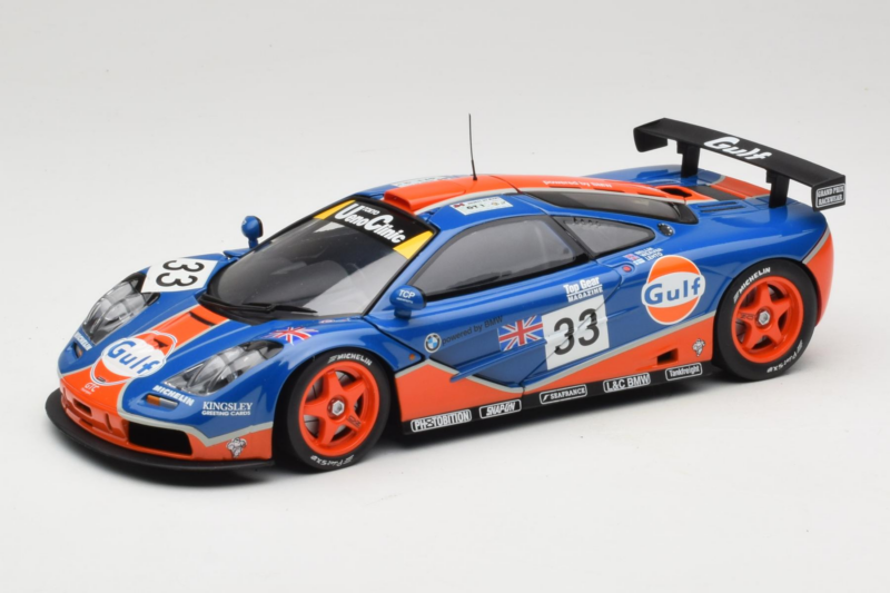 McLaren F1 GTR Gulf #33 R. Bellm / M. Weaver / J-J. Lehto 24 Hours of Le Mans 1996 UT Models 1:18 530161833 Métal