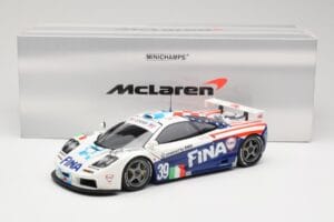 McLaren F1 GTR Team Bigazzi #39 N. Piquet / A. Cecotto / D. Sullivan 24 Hours of Le Mans 1996 Minichamps 1:18 530133639 Métal — image 8 sur 8