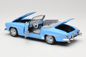 Mercedes 190 SL W121 Bleu Clair Norev 1:18 183400 Métal — image 5 sur 8