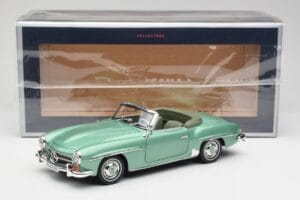 Mercedes 190 SL W121 Vert Clair Métallisé Norev 1:18 183401 Métal — image 9 sur 9