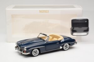 Mercedes 190 SL W121 Middle Blue Norev 1:18 183403 Métal — image 8 sur 8