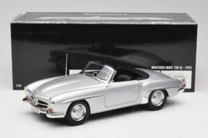 Mercedes 190 SL W121 Argent Gris Minichamps 1:18 100037031 Métal — image 8 sur 8