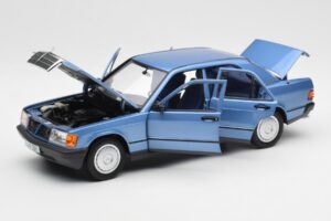 Mercedes 190E W201 Diamond Bleu Édition Concessionnaire Norev 1:18 B66040661 Métal — image 2 sur 8