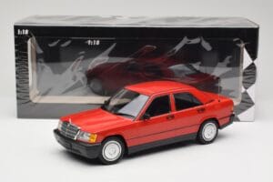 Mercedes 190E W201 Rouge Minichamps 1:18 155037000 Métal — image 6 sur 6