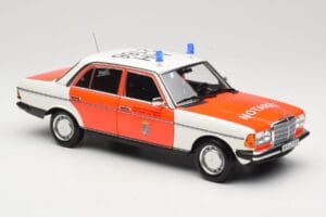 Mercedes 200 W123 Ambulance Blanc Norev 1:18 183834 Métal — image 4 sur 8