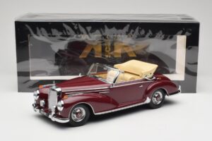 Mercedes 300 SC W188 Cabriolet Rouge Foncé KK-Scale 1:18 KKDC180942 Métal — image 6 sur 6