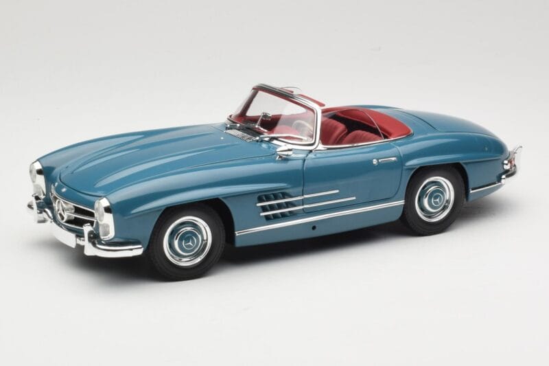 Mercedes 300 SL W198 Roadster Bleu Minichamps 1:18 180039035 Métal