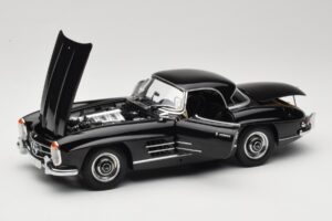 Mercedes 300 SL W198 Roadster With Hardtop Noir Minichamps 1:18 180039040 Métal — image 2 sur 8