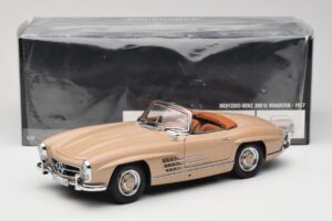 Mercedes 300 SL W198 Roadster Brun Clair Minichamps 1:18 180039032 Métal — image 8 sur 8