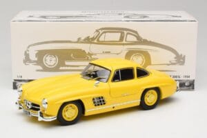 Mercedes 300 SL W198 Jaune Clair Minichamps 1:18 180039009 Métal — image 8 sur 8