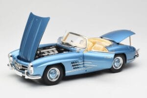 Mercedes 300 SL W198 Roadster Hardtop Light Blue Metallic Minichamps 1:18 180039042 Métal — image 2 sur 9