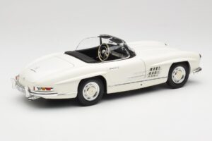 Mercedes 300 SL W198 Roadster Blanc Avec Capote Souple Minichamps 1:18 180039034 Métal — image 4 sur 9