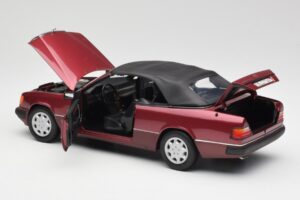 Mercedes 300CE-24 A124 Cabriolet Almandine Rouge Métallisé Norev 1:18 B66040616 Métal — image 5 sur 8