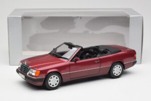 Mercedes 300CE-24 A124 Cabriolet Almandine Rouge Métallisé Norev 1:18 B66040616 Métal — image 8 sur 8