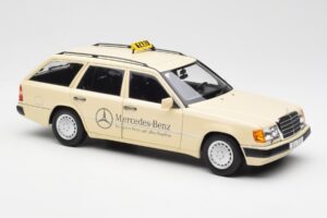 Mercedes 300D S124 T-Model Ivoire Clair Taxi Édition Concessionnaire Norev 1:18 B66040702 Métal — image 6 sur 8