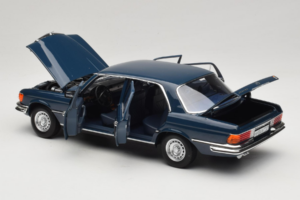 Mercedes 350 SEL W116 Hansa Blue Norev 1:18 183976 Métal — image 5 sur 8