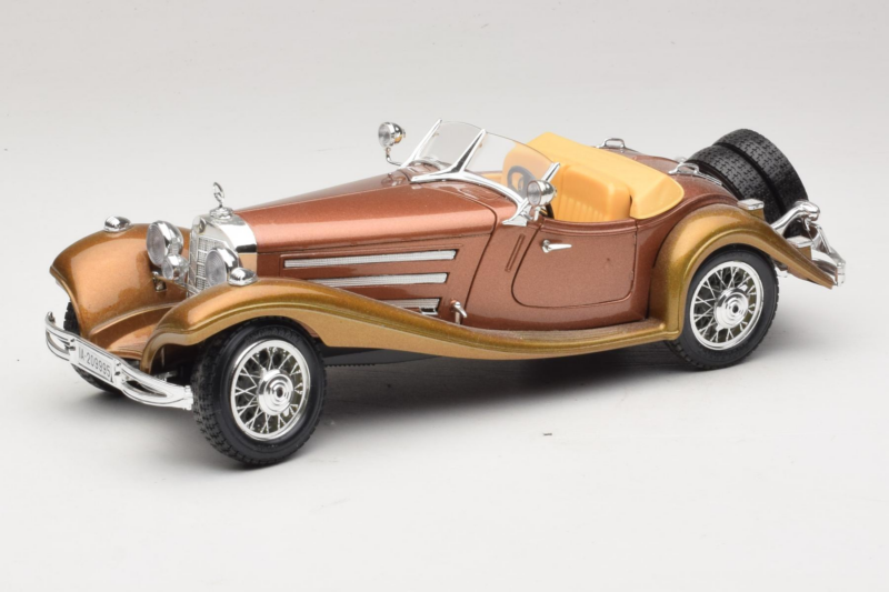 Mercedes 500K Roadster Cuivre Metallic Bburago 1:18 3020-P1 Métal