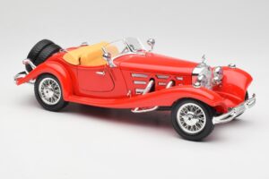 Mercedes 500K Roadster Rouge Bburago 1:18 3020 Métal — image 6 sur 8