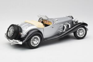 Mercedes 500K Roadster Argent Bburago 1:18 3020-M1 Métal — image 3 sur 8