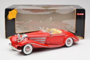 Mercedes 500K Special Roadster Rouge Maisto 1:18 56058 Métal — image 8 sur 8