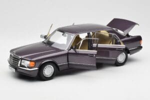 Mercedes 560 SEL W126 Violet Metallic Norev 1:18 183544 Métal — image 2 sur 8