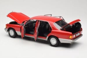 Mercedes 560 SEL W126 Rouge Norev 1:18 183463 Métal — image 5 sur 8