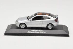 Mercedes C-Class W203 Sport Coupé Argent Minichamps 1:43 B66961916 Métal