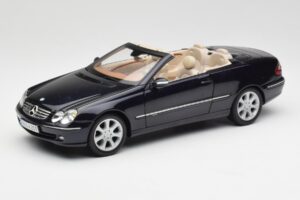 Mercedes CLK 500 W209 Cabriolet Bleu Foncé Métallique Kyosho 1:18 B66962174 Métal