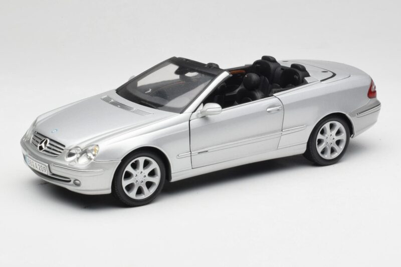 Mercedes CLK 500 Cabriolet Elegance A209 Argent Kyosho 1:18 B66962172 Métal