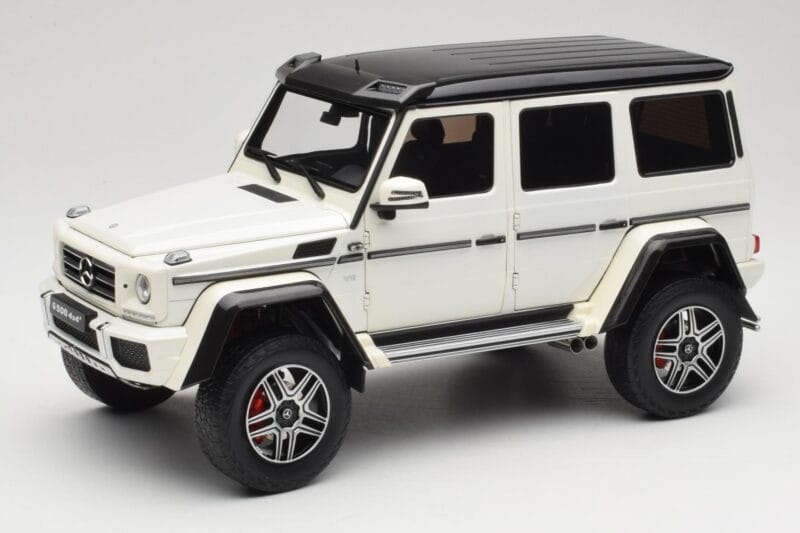Mercedes G 63 AMG 4x4 Squared Polar White Almost Real 1:18 820203 Métal