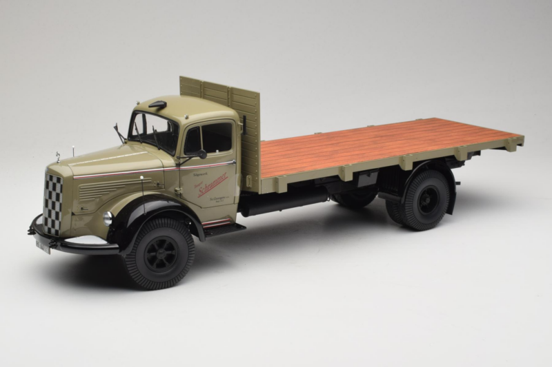 Mercedes L6600 Rungewagen Gris Noir Minichamps 1:18 109031050 Métal