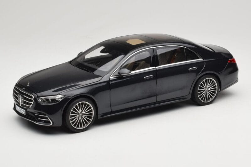 Mercedes S-Class W223 AMG Line Anthracite Blue Norev 1:18 183800 Métal