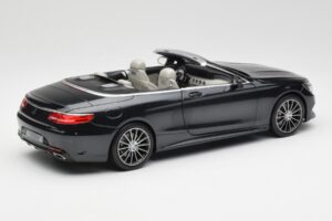 Mercedes S-Class Cabriolet A217 Magnetite Noir Métallisé Norev 1:18 B66960354 Métal — image 3 sur 8
