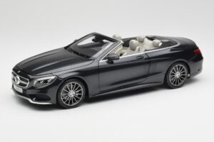Mercedes S-Class Cabriolet A217 Magnetite Noir Métallisé Norev 1:18 B66960354 Métal